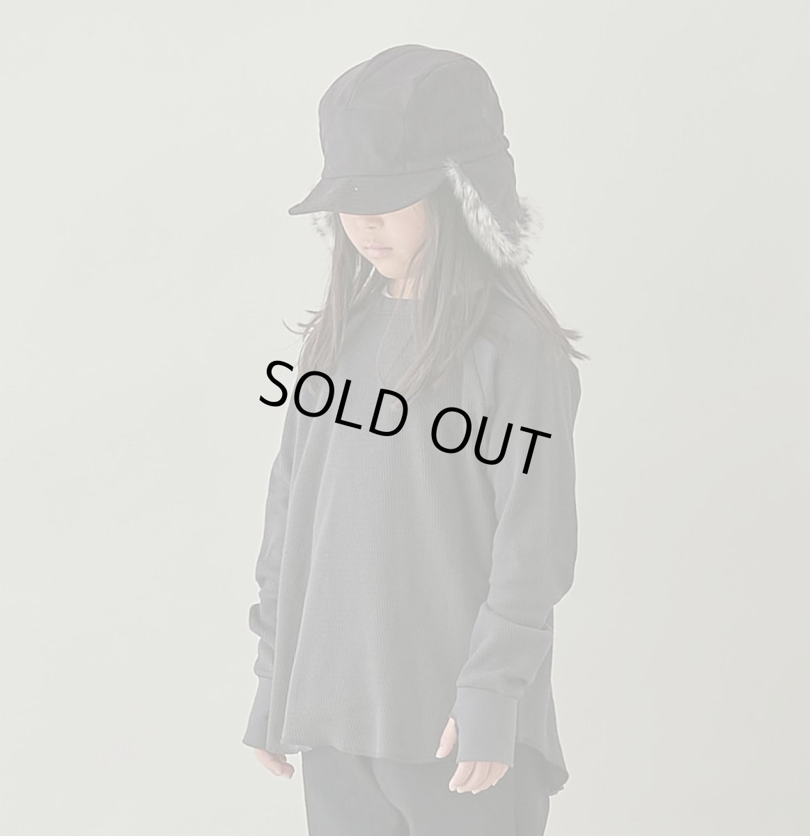 画像1: 【SALE60%OFF】MOUN TEN. マウンテン thermal longsleeve charcoal 0(145-155cm) (1)