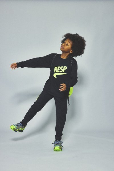 画像1: RESP/アールイーエスピー/キッズ/ジュニア/子供服 RE/SP L/S Tee BLACK 130cm 140cm 150cm 160cm 