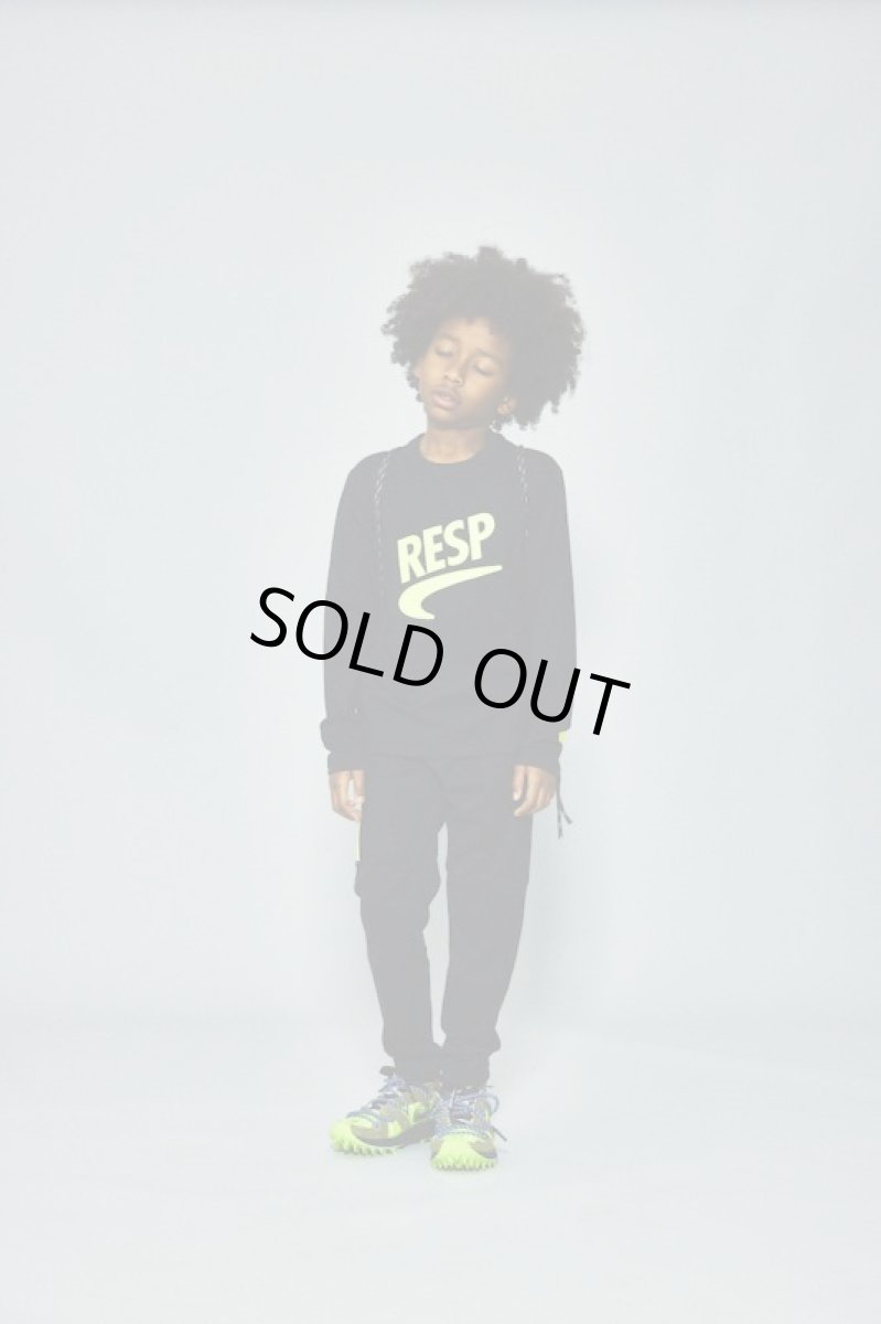 画像3: RESP/アールイーエスピー/キッズ/ジュニア/子供服 RE/SP L/S Tee BLACK 130cm 140cm 150cm 160cm  (3)