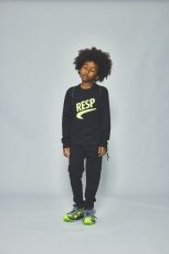 画像3: RESP/アールイーエスピー/キッズ/ジュニア/子供服 RE/SP L/S Tee BLACK 130cm 140cm 150cm 160cm  (3)