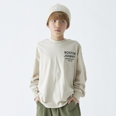 画像2: ジェネレーター/GENERATOR/キッズ/ジュニア/子供服 BOSTON L/S Tシャツ EC/エクリュ 110cm 120cm 130cm 140cm 150cm 160cm (2)