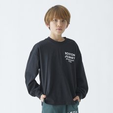 画像2: ジェネレーター/GENERATOR/キッズ/ジュニア/子供服 BOSTON L/S Tシャツ BK/ブラック 110cm 120cm 130cm 140cm 150cm 160cm (2)