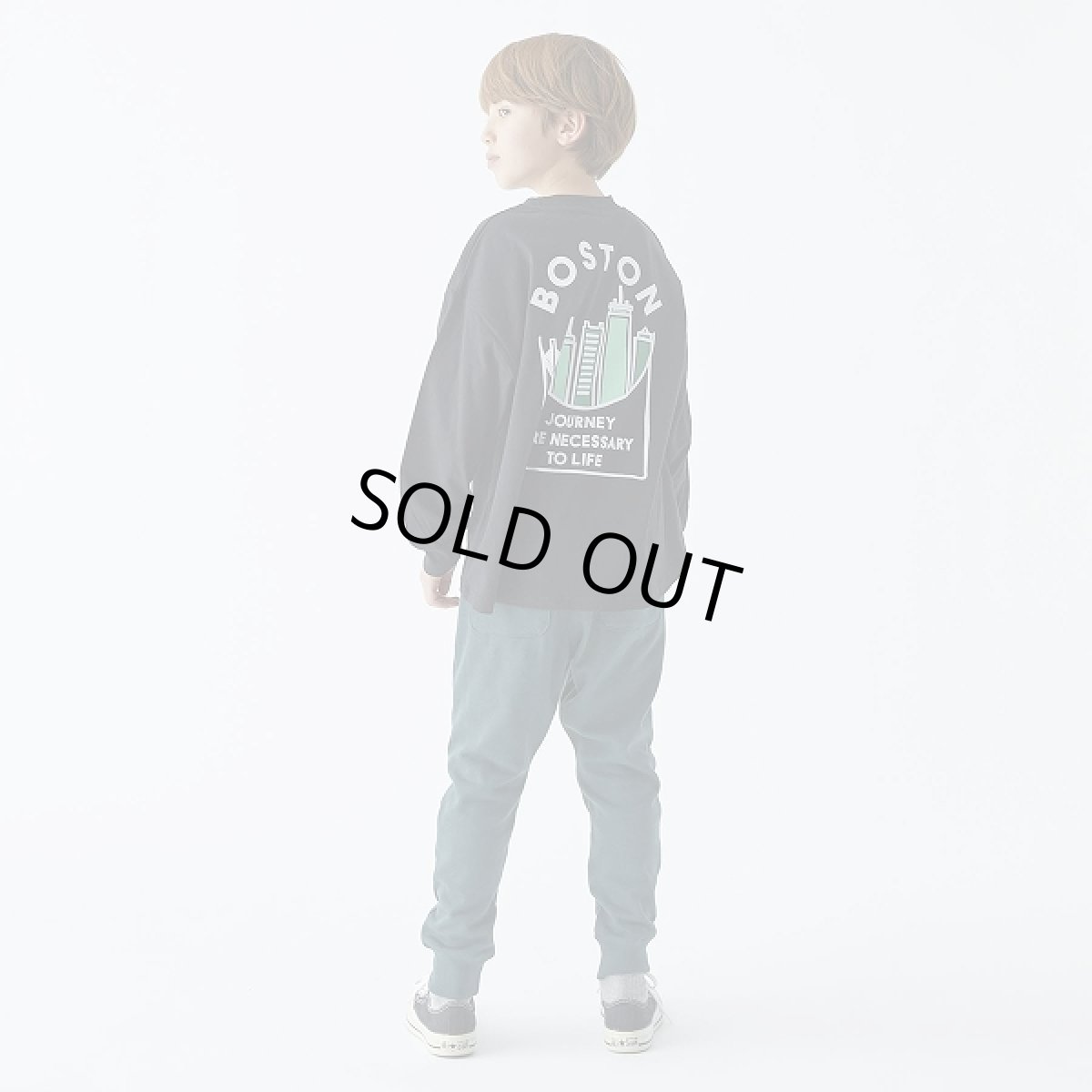 画像6: ジェネレーター/GENERATOR/キッズ/ジュニア/子供服 BOSTON L/S Tシャツ BK/ブラック 110cm 120cm 130cm 140cm 150cm 160cm (6)