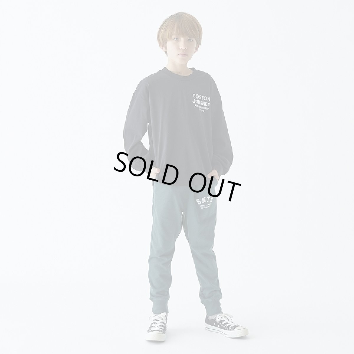 画像5: ジェネレーター/GENERATOR/キッズ/ジュニア/子供服 BOSTON L/S Tシャツ BK/ブラック 110cm 120cm 130cm 140cm 150cm 160cm (5)