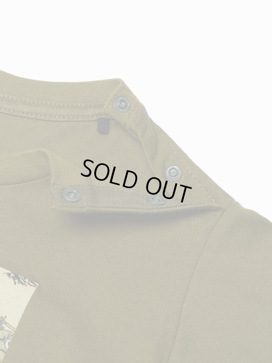 画像3: ザ・ノースフェイス/THE NORTH FACE/ベビー/子供服  B L/S GRAPHIC SQUARE LOGO TEE ロングスリーブグラフィックスクエアロゴティー フォレストオリーブ・FO 80cm 90cm  (3)