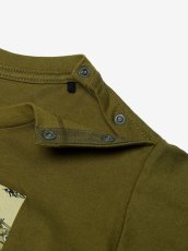 画像3: ザ・ノースフェイス/THE NORTH FACE/ベビー/子供服  B L/S GRAPHIC SQUARE LOGO TEE ロングスリーブグラフィックスクエアロゴティー フォレストオリーブ・FO 80cm 90cm  (3)