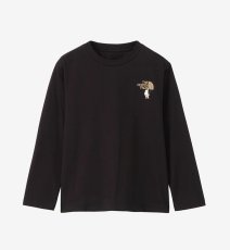 画像2: ザ・ノースフェイス/THE NORTH FACE/キッズ/ジュニア/子供服  L/S SHIRETOKO TOKO TEE ロングスリーブシレトコトコティー ブラック・K 100cm 110cm 120cm 130cm 140cm 150cm (2)