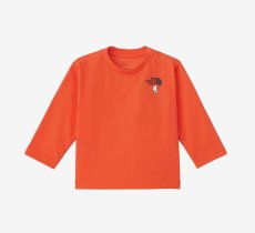 画像2: ザ・ノースフェイス/THE NORTH FACE/ベビー/子供服 B L/S SHIRETOKO TOKO TEE ロングスリーブシレトコトコティー TNFオレンジ・TO 80cm 90cm  (2)