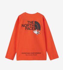 画像1: ザ・ノースフェイス/THE NORTH FACE/キッズ/ジュニア/子供服  L/S SHIRETOKO TOKO TEE ロングスリーブシレトコトコティー TNFオレンジ・TO 100cm 110cm 120cm 130cm 140cm 150cm (1)
