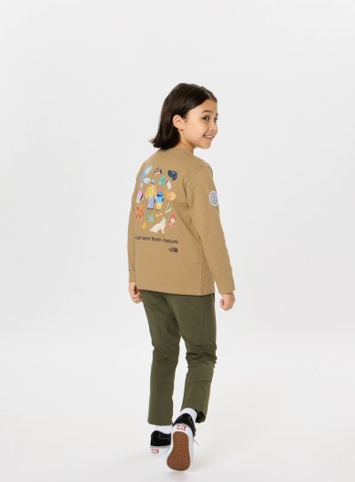 画像1: ザ・ノースフェイス/THE NORTH FACE/キッズ/ジュニア/子供服  L/S KNS TEE ロングスリーブネイチャースクールティー ケルプタン・KT 100cm 110cm 120cm 130cm 140cm 150cm