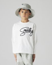 画像1: SMOOTHY/スムージー/キッズ/子供服 SmoothyロンTee WHITE 90cm 100cm 110cm 120cm 130cm 140cm 150cm 160cm (1)