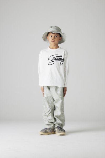 画像1: SMOOTHY/スムージー/キッズ/子供服 SmoothyロンTee WHITE 90cm 100cm 110cm 120cm 130cm 140cm 150cm 160cm