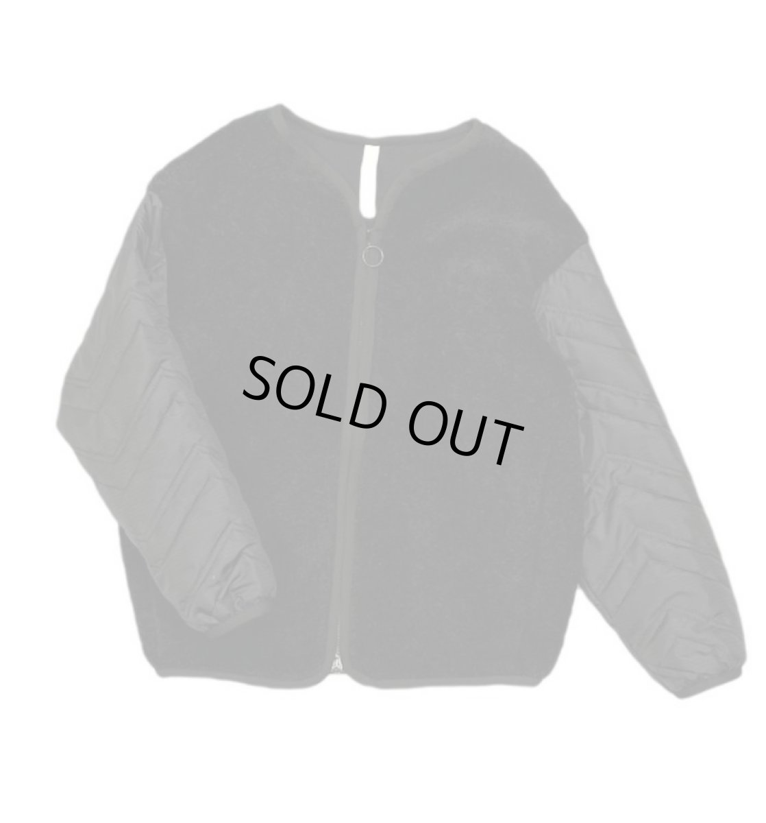 画像2: MOUN TEN./MOUNTEN/マウンテン/キッズ/ジュニア/子供服 quilt x boa blouson black 0(145-155cm) (2)