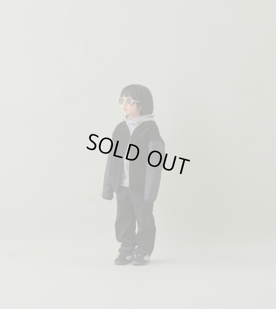 画像4: MOUN TEN./MOUNTEN/マウンテン/キッズ/ジュニア/子供服 quilt x boa blouson black 0(145-155cm) (4)