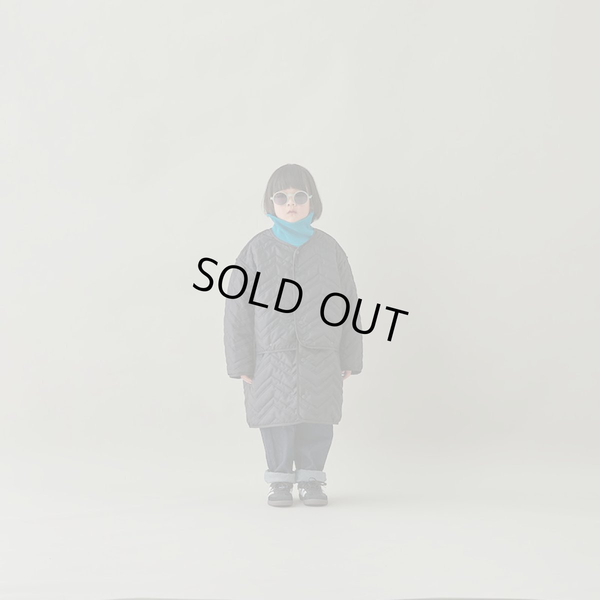 画像5: MOUN TEN./MOUNTEN/マウンテン/キッズ/ジュニア/子供服 zigzag quilt sepalate coat black 0(145-155cm) (5)