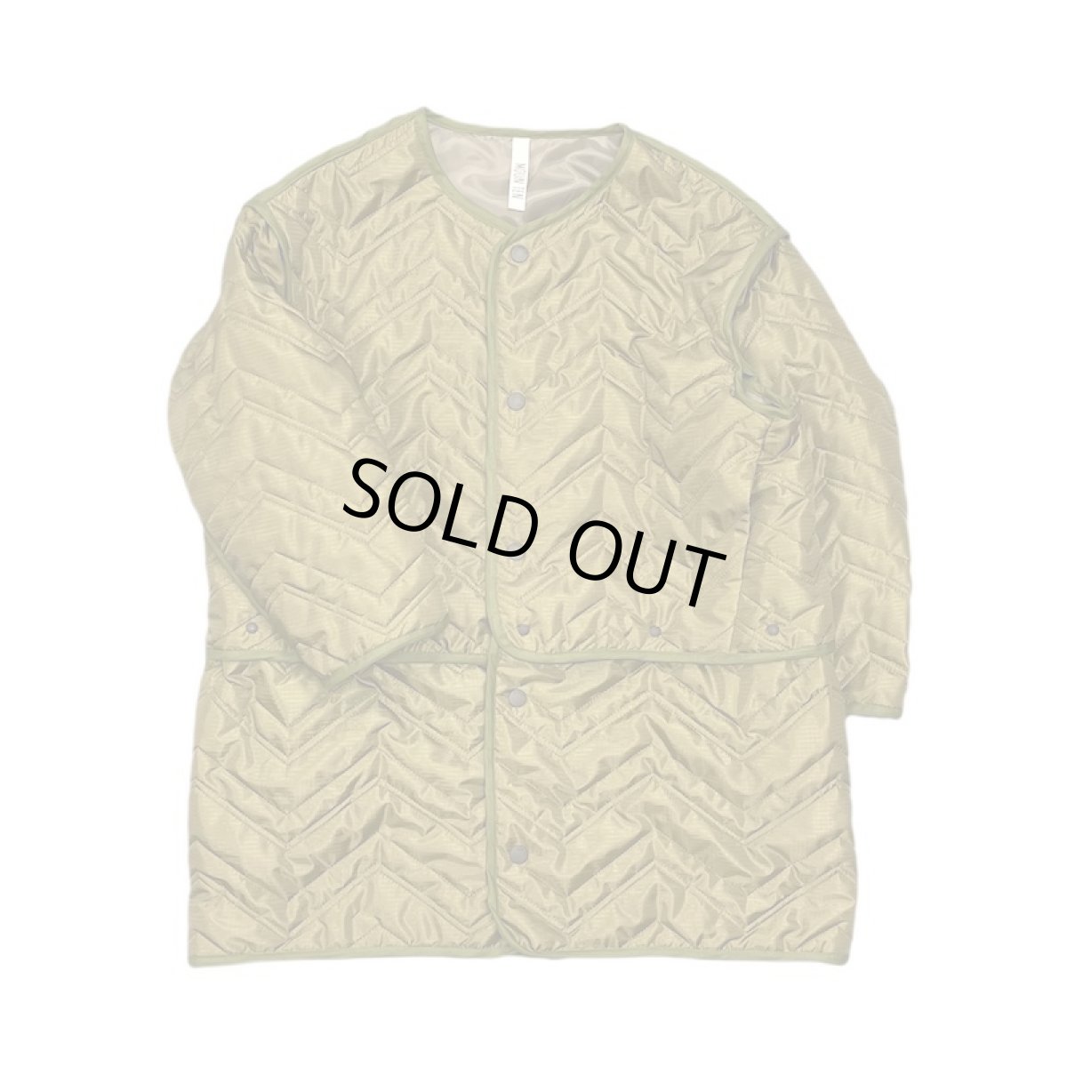画像3: MOUN TEN. マウンテン zigzag quilt sepalate coat light khaki (110cm〜140cm) (3)