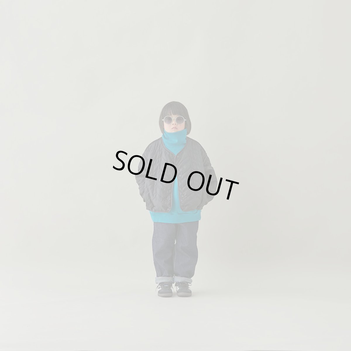 画像9: MOUN TEN./MOUNTEN/マウンテン/キッズ/ジュニア/子供服 zigzag quilt sepalate coat black 0(145-155cm) (9)