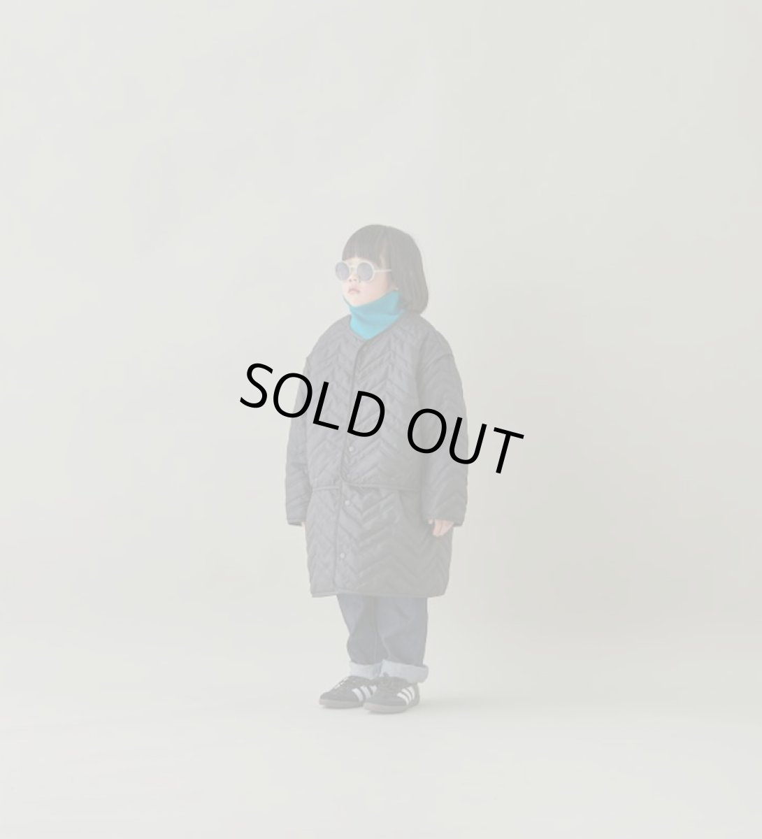 画像6: MOUN TEN./MOUNTEN/マウンテン/キッズ/ジュニア/子供服 zigzag quilt sepalate coat black 0(145-155cm) (6)