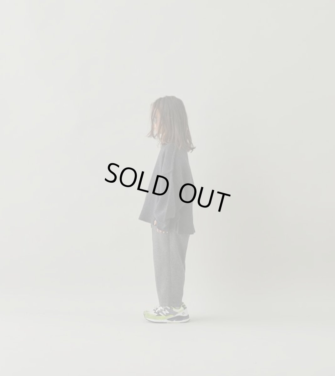 画像5: MOUN TEN./MOUNTEN/マウンテン/キッズ/ジュニア/子供服 merino wide back york knit charcoal 110cm 125cm 140cm (5)