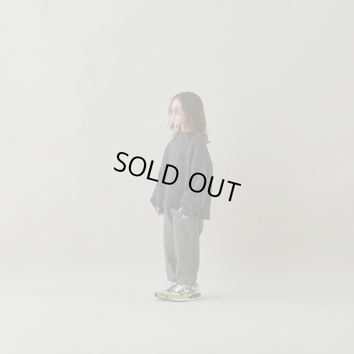 画像3: MOUN TEN./MOUNTEN/マウンテン/キッズ/ジュニア/子供服 merino wide back york knit charcoal 110cm 125cm 140cm (3)