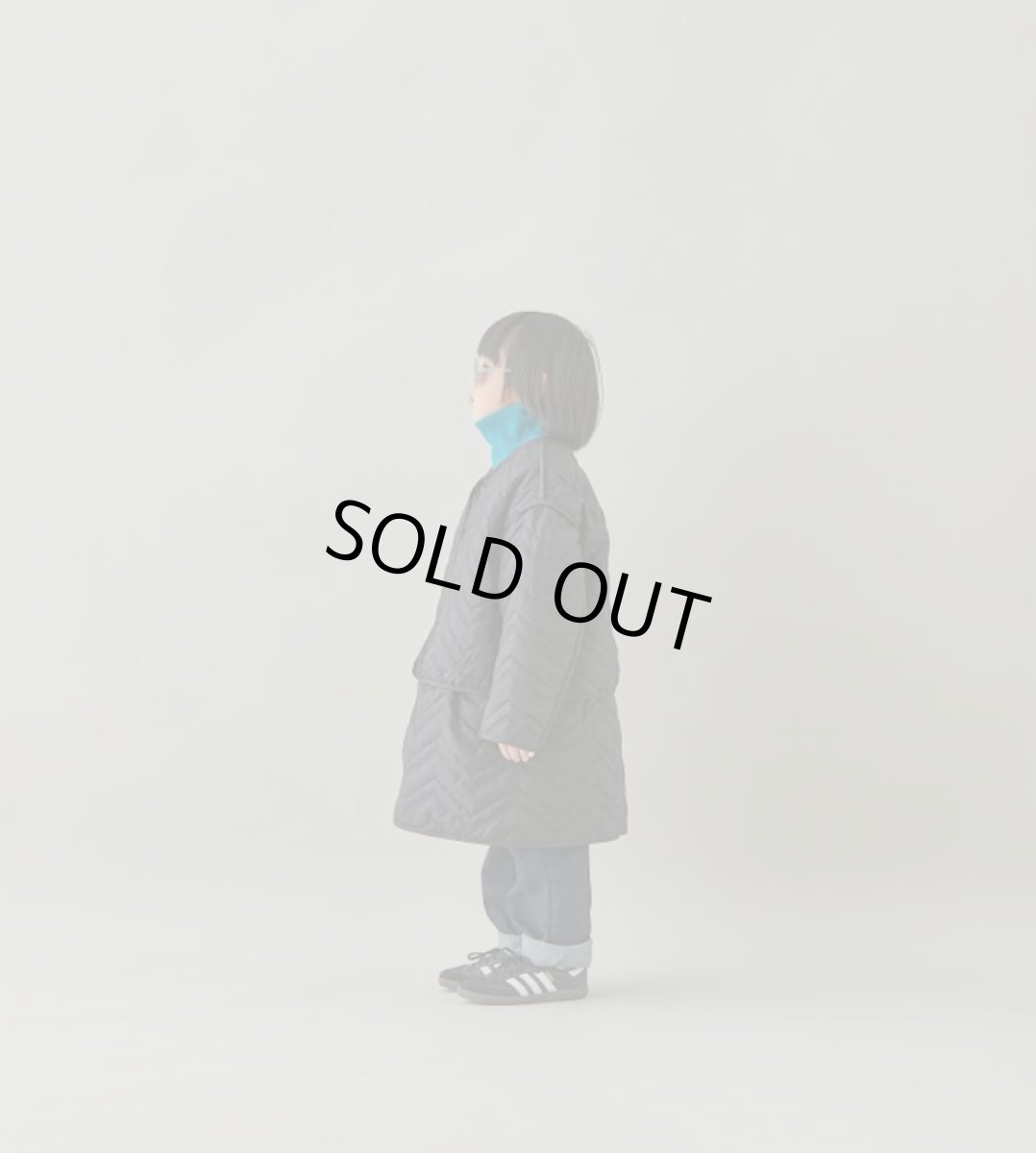 画像7: MOUN TEN./MOUNTEN/マウンテン/キッズ/ジュニア/子供服 zigzag quilt sepalate coat black 110cm 125cm 140cm (7)