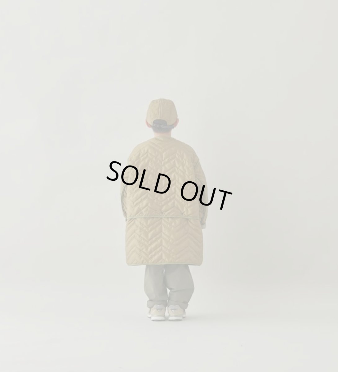 画像8: MOUN TEN. マウンテン zigzag quilt sepalate coat light khaki (110cm〜140cm) (8)