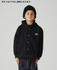 画像1: SALE 20%OFF SMOOTHY/スムージー/キッズ/子供服 スナップパーカー BLACK 90cm 100cm 110cm 120cm 130cm 140cm 150cm 160cm (1)