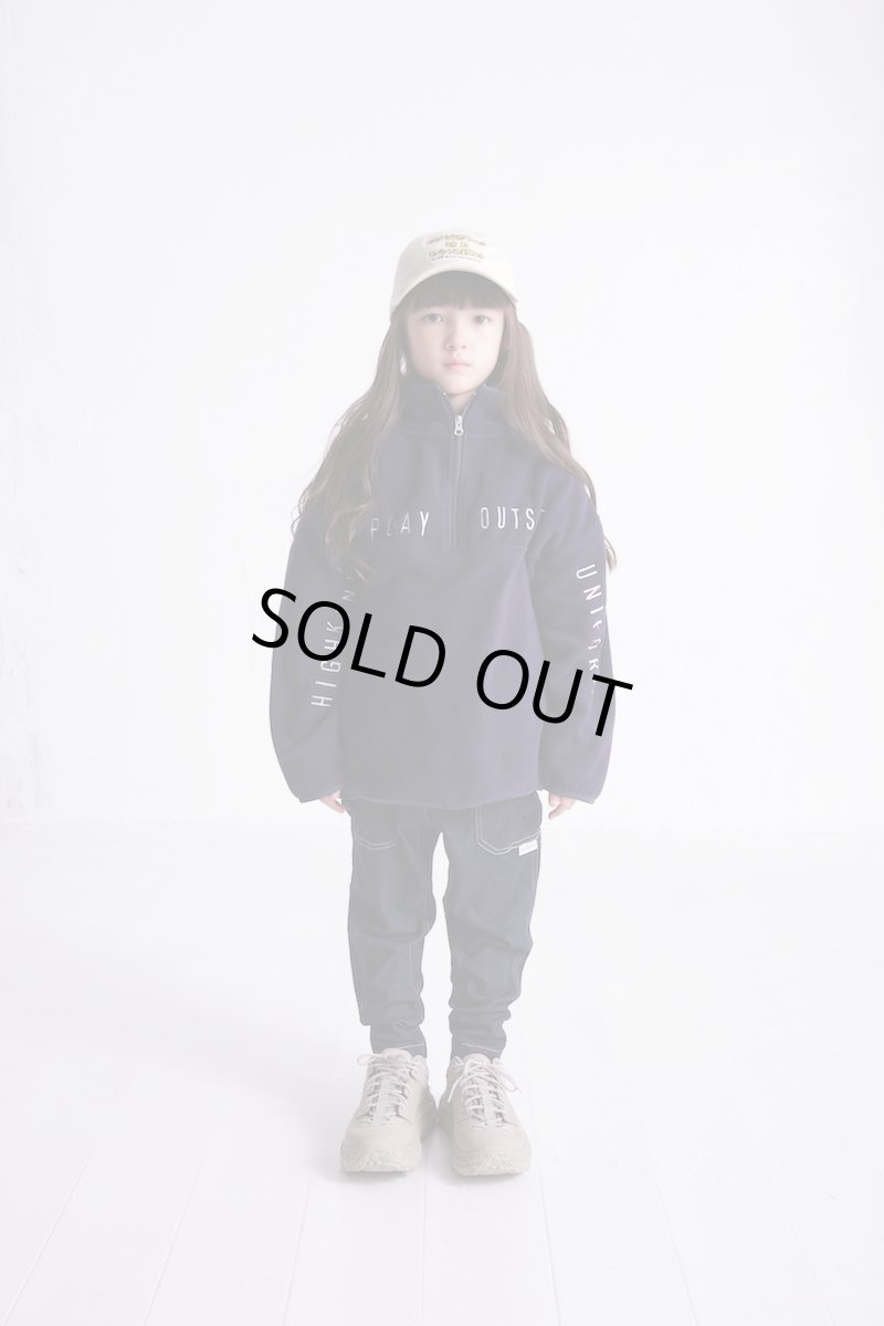 画像2: 【SALE50%OFF】ハイキング HIGHKING outside sweat navy 120cm 130cm 140cm 150cm 160cm 170cm (2)