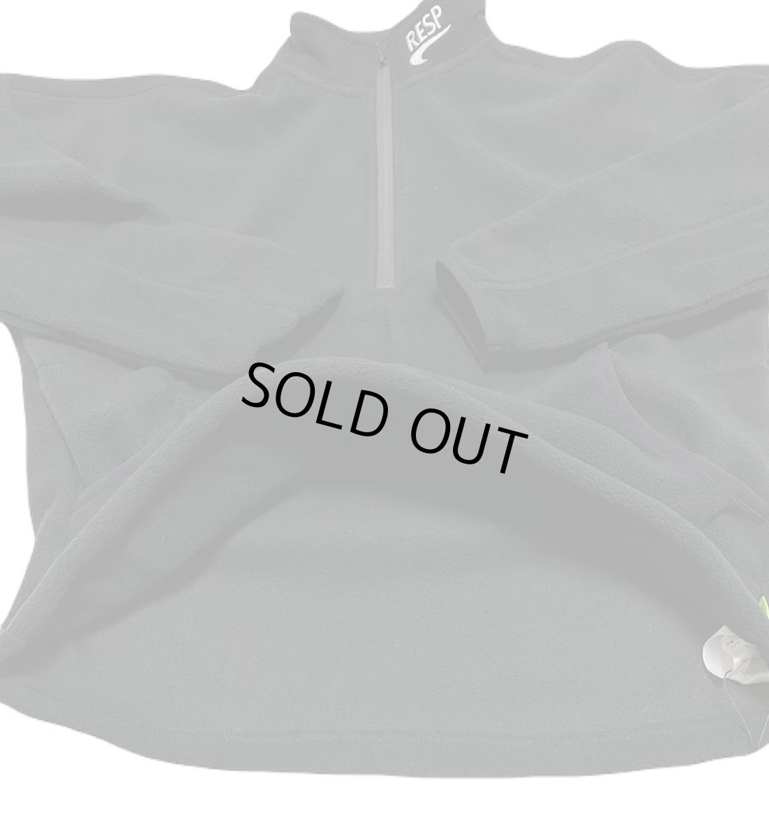 画像9: 【SALE60%OFF】RESP アールイーエスピー RE/SPフリースハーフジップジャケット BLACK  (9)