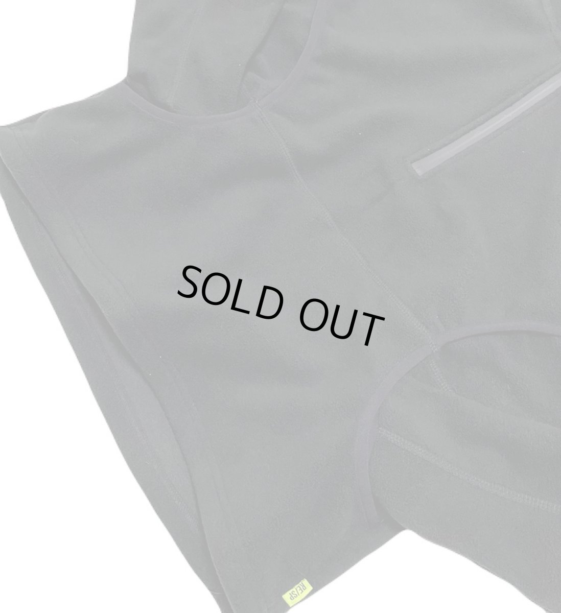 画像7: 【SALE60%OFF】RESP アールイーエスピー RE/SPフリースハーフジップジャケット BLACK  (7)