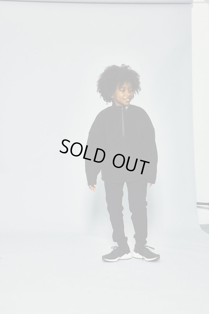 画像11: 【SALE60%OFF】RESP アールイーエスピー RE/SPフリースハーフジップジャケット BLACK  (11)