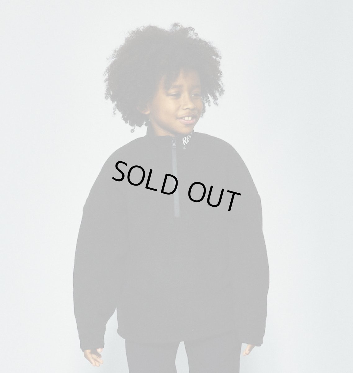 画像10: 【SALE60%OFF】RESP アールイーエスピー RE/SPフリースハーフジップジャケット BLACK  (10)