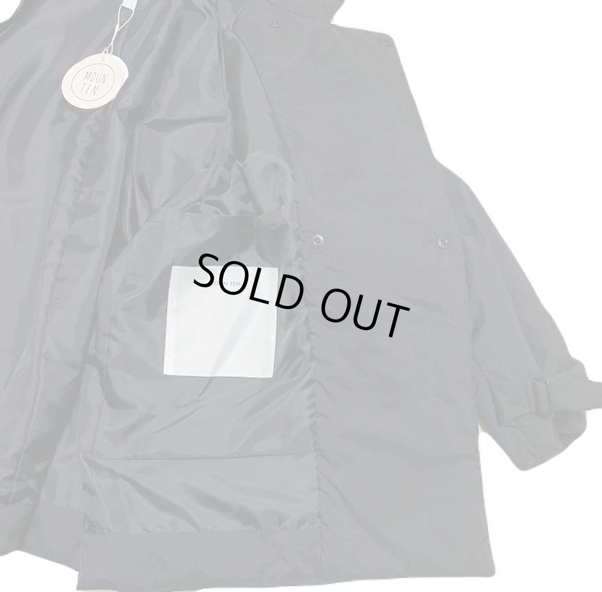 画像6: MOUN TEN./MOUNTEN/マウンテン/キッズ/ジュニア/子供服 air half coat (Re-nylon) black 110cm 125cm 140cm (6)