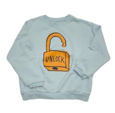 画像5: セスタヴォカーレ/6vocaLe/キッズ/子供服 LOGOスウェットプルオーバー ICE BLUE 100cm 110cm 120cm (5)