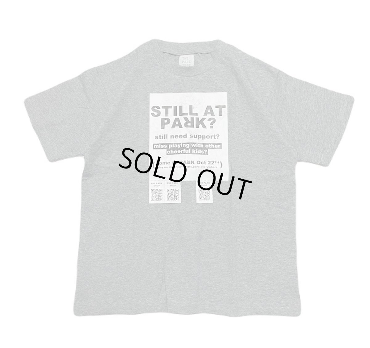 画像1: THE PARK SHOP ザ・パークショップ POSTER PARK TEE gray (125cm〜165cm) (1)