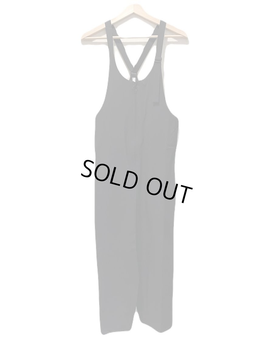 画像2: MOUN TEN. マウンテン stretch nylon salopette (re-nylon) black 0(145-155cm) (2)