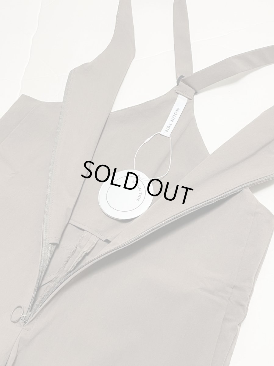 画像4: MOUN TEN. マウンテン stretch nylon salopette (re-nylon) mocha 0(145-155cm) (4)