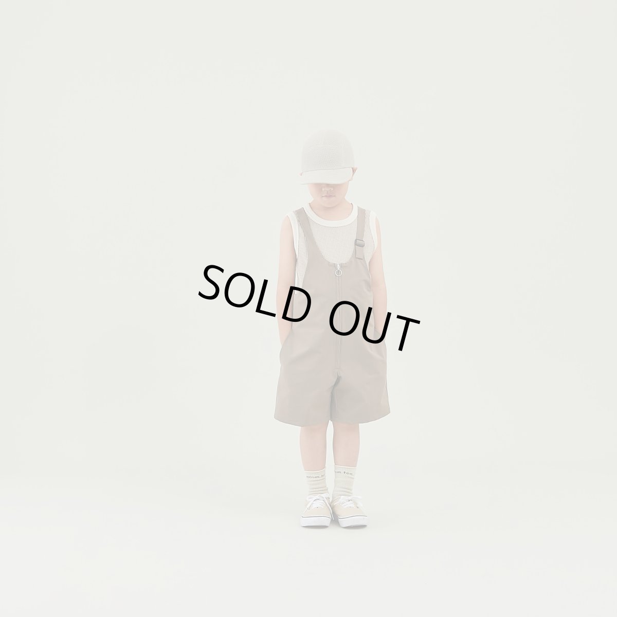 画像7: MOUN TEN. マウンテン stretch nylon salopette (re-nylon) mocha (110cm〜140cm) (7)