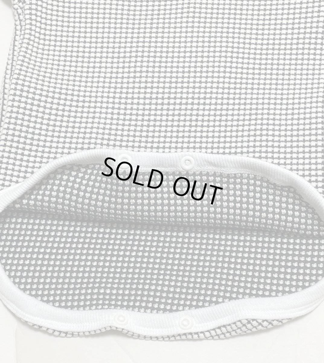 画像5: MOUN TEN. マウンテン baby bicolor waffle raglan T ecru x charcoal (70cm〜80cm) (5)