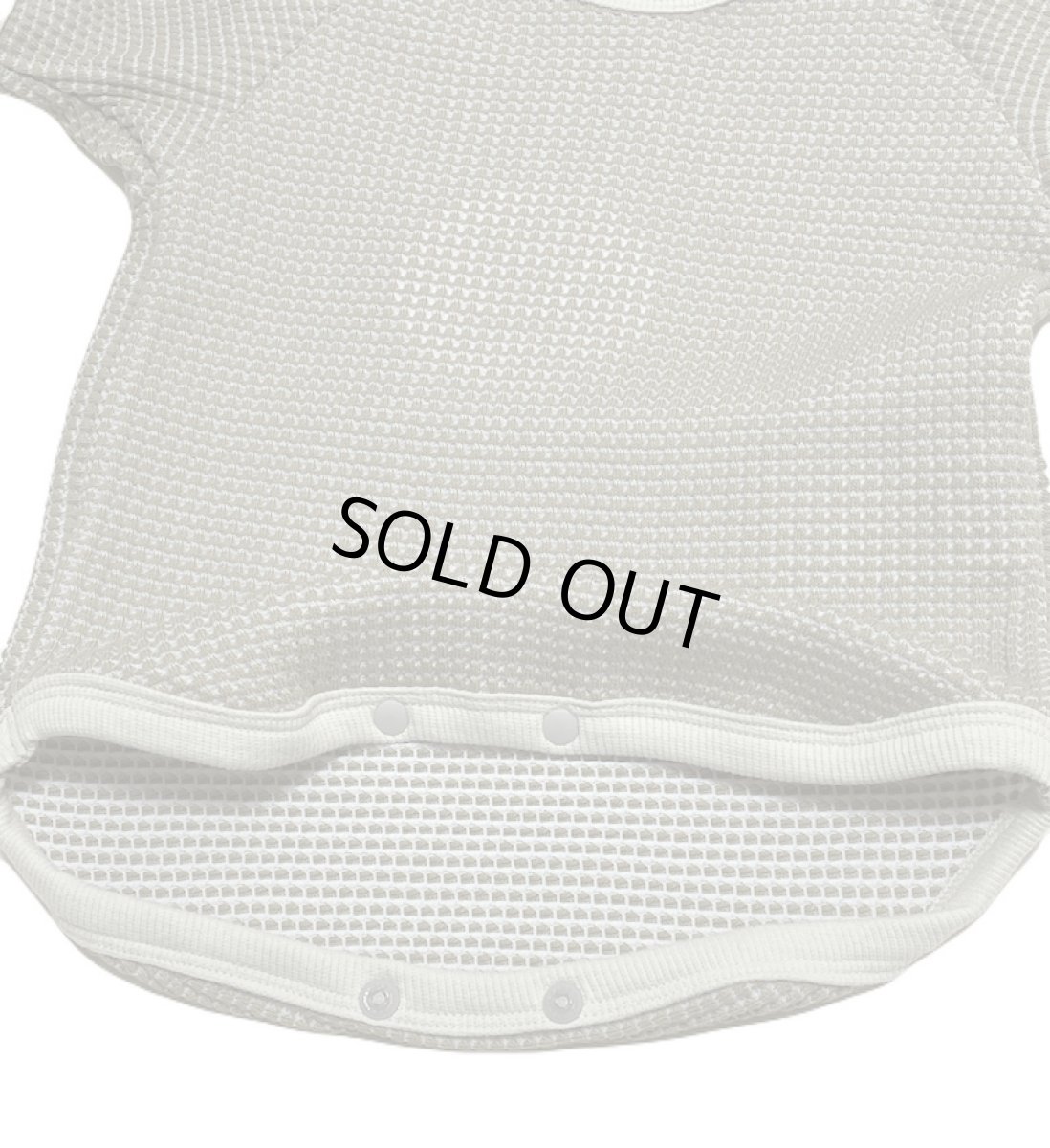 画像7: MOUN TEN. マウンテン baby bicolor waffle raglan T sand x ecru (70cm〜80cm) (7)