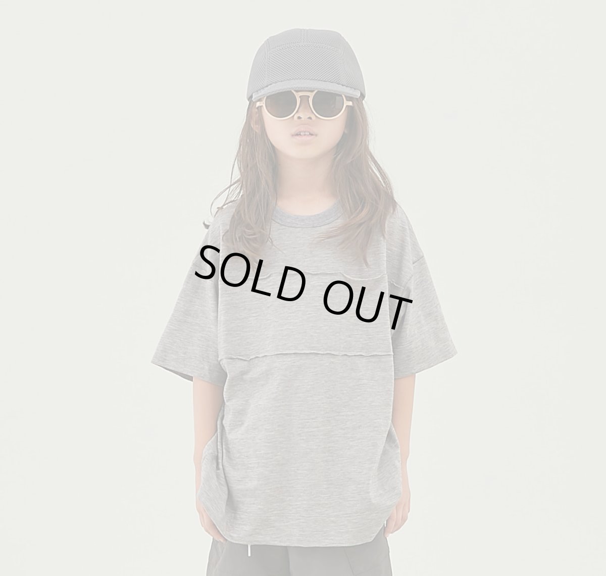 画像1: MOUN TEN. マウンテン slub pocket T (organic cotton) gray 0(145-155cm) (1)