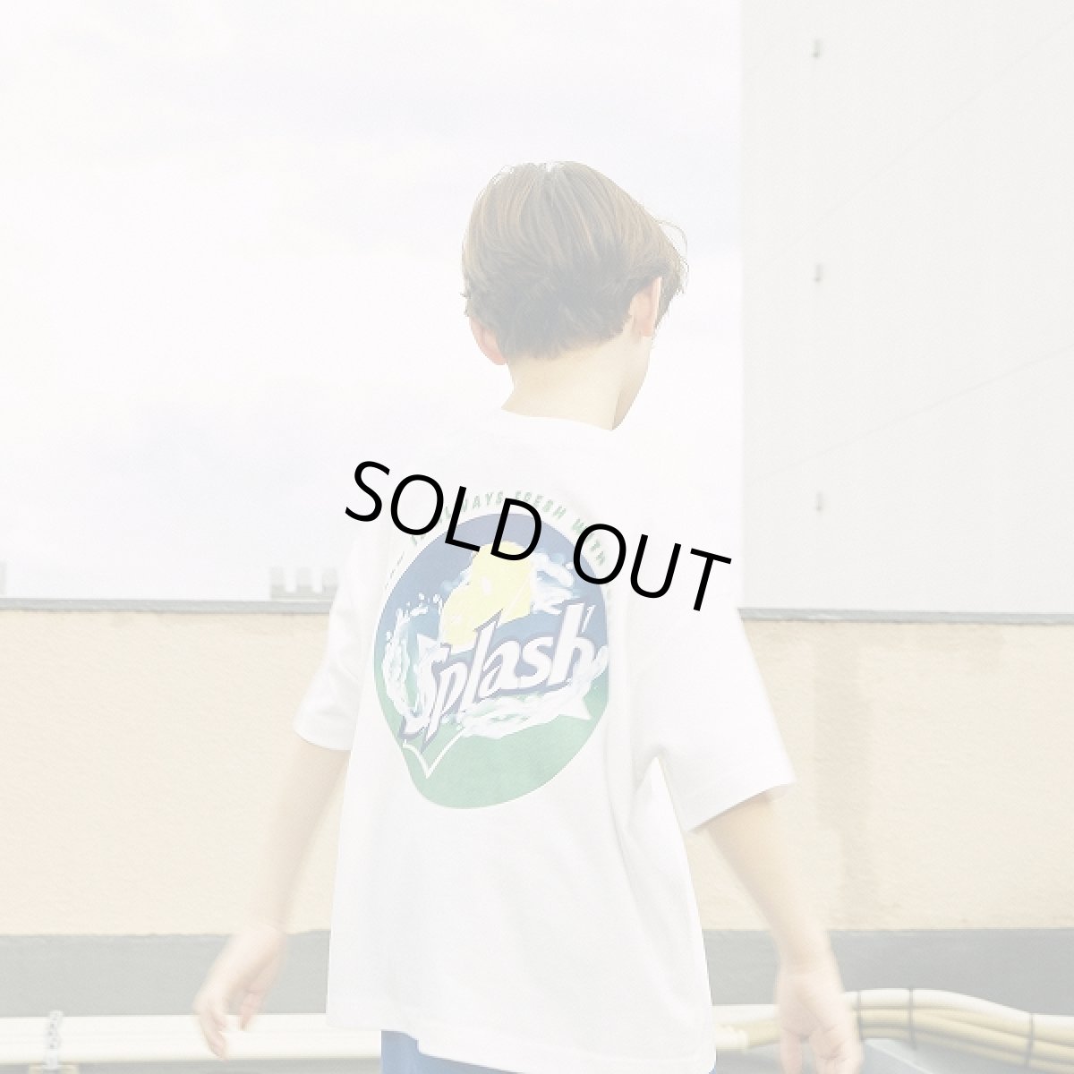 画像1: BOOSTOCK ブーストック splash Tシャツ WHITE (110cm〜170cm) (1)