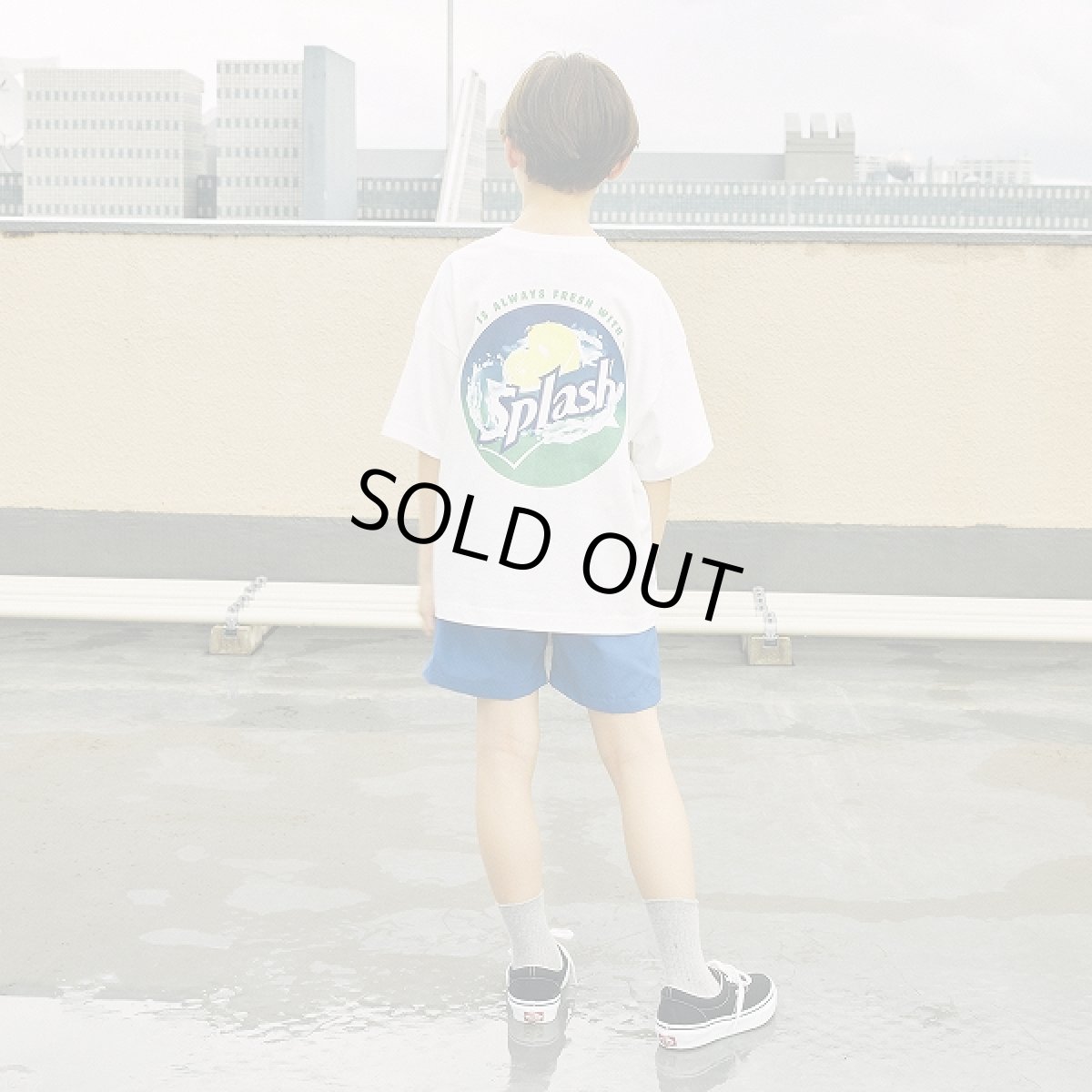 画像7: BOOSTOCK ブーストック splash Tシャツ WHITE (110cm〜170cm) (7)