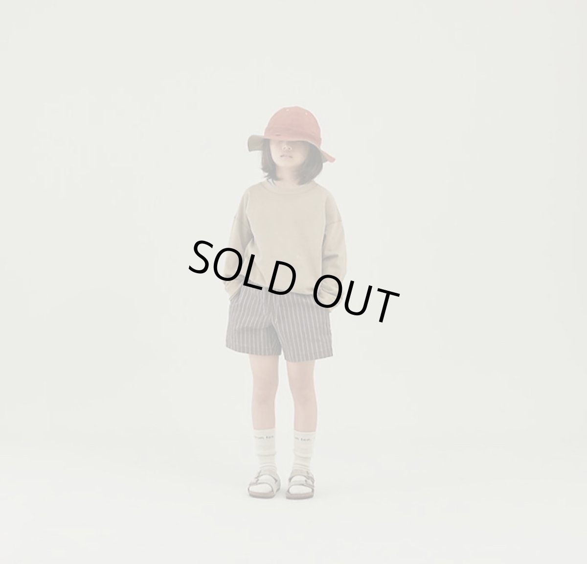 画像5: MOUN TEN. マウンテン linen blend shorts brown stripe (110cm〜140cm) (5)