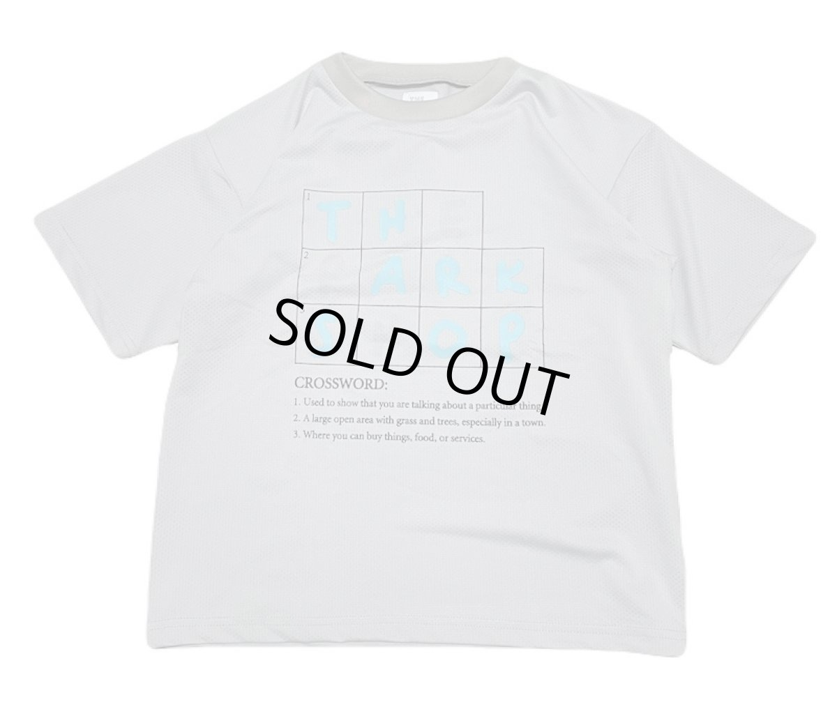 画像1: THE PARK SHOP ザ・パークショップ CROSSWORD MESH TEE 125cm-165cm (1)