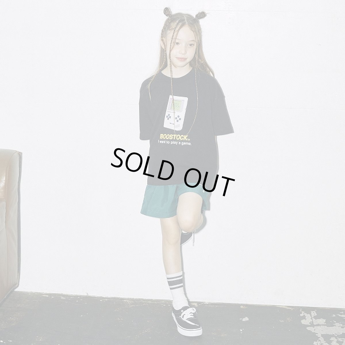 画像1: BOOSTOCK ブーストック GAME Tシャツ BLACK (110cm〜170cm) (1)