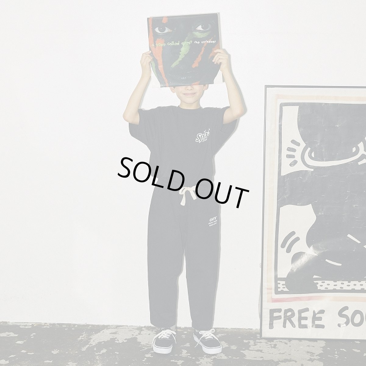 画像9: BOOSTOCK ブーストック splash Tシャツ BLACK (110cm〜170cm) (9)