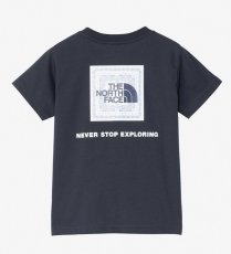 画像1: THE NORTH FACE kids T S/S Bandana Square Logo Tee トドラーショートスリーブバンダナスクェアロゴティー（キッズ）アーバンネイビー・UN (100cm〜120cm) (1)