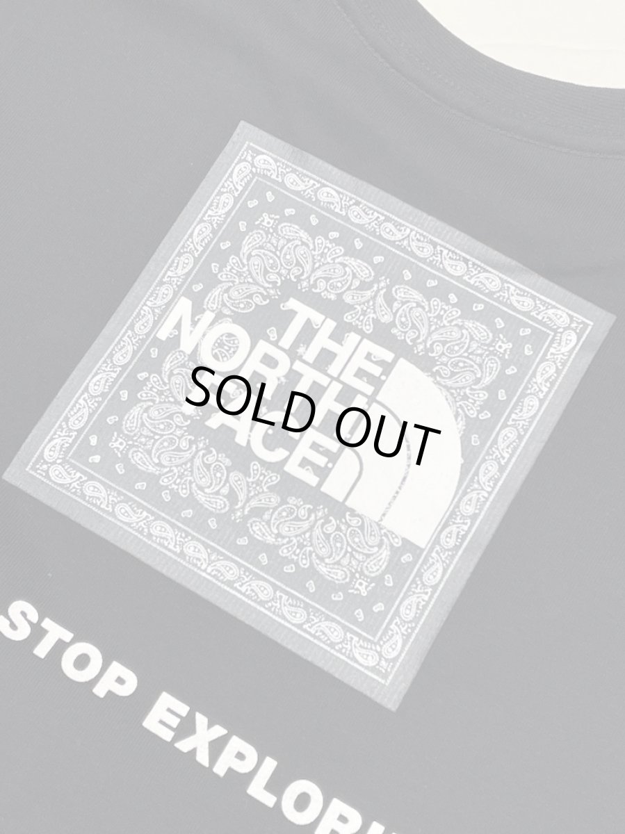 画像2: THE NORTH FACE トドラーショートスリーブバンダナスクェアロゴティー キッズ 100cm-120cm (2)