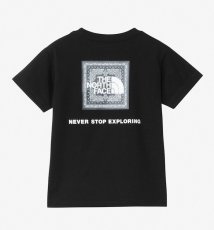 画像1: THE NORTH FACE kids T S/S Bandana Square Logo Tee トドラーショートスリーブバンダナスクェアロゴティー（キッズ）ブラック・K (100cm〜120cm) (1)